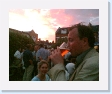 Mark catches and downs the sunset on England's hottest ever June day